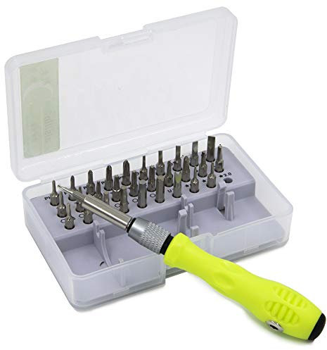 MMOBIEL Professional Screwdriver Repair Tool Kit 32 in 1 with 30 Bits incl Extension Shaft, for Electronic Devices