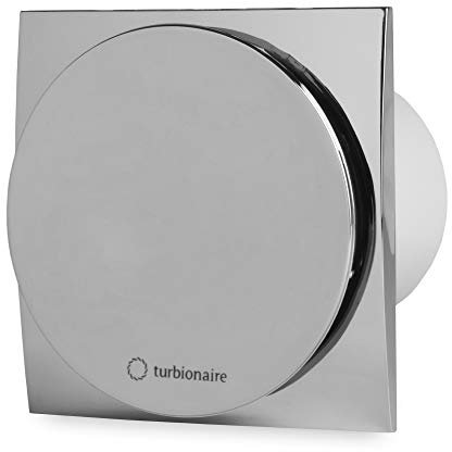 Turbionaire MIO 100 LL-SC Bad Ventilator 100mm Verchromt für die Evakuierung Standard für Bad, Küche, Motor mit Kugellagern Rücklaufsperre, Schutzart IPX4 gegen Wasserspritzer