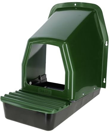 Kerbl Hühner Legenest aus Kunststoff (für Hühnerstall, geneigter Boden, mit Inspektionsklappe, einfache Reinigung, Maße 37x44x49,5 cm) 72288