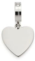 Leonardo Jana 019580 - Ciondolo a forma di cuore, in acciaio INOX color argento, inciso su entrambi i lati, 2,2cm, Acciaio inossidabile, Nessuna pietra preziosa