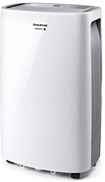 Taurus Pleasant - Deshumificador con nivel humedad, 22l/24h, superficies máx.45 m², temporizador, 2velocidades, silencioso, refrigerante R290, filtro extraible, indicador depósito lleno, ruedas, 340W