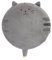 TINAYAUE Cuscino per sedile reversibile Cuscino per poltrona a forma di gatto carino, sedia rotonda Tatami, cuscino rotondo in memory foam, cuscino per sedia rimovibile