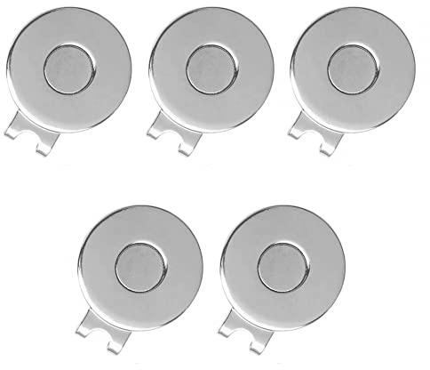 DONGKER Golf Cap Clip, 5 Stück Golfballmarker Hutclip, Magnetisch Golf Ballmarkierer Hutkappen-Clips für Golfhandschuhe Hut Taschen Kappen Visier