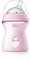 Chicco Natural Feeling Biberon Anticolica 2 Mesi + da 250 ml, Biberon con Tettarella in Silicone Morbida e Flessibile, Adatto per Allattamento Misto, Flusso Medio, Colore Rosa