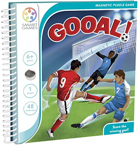 SmartGames - Gooal!, Magnetic Travel Game, 48 Challenges, Ages 6+