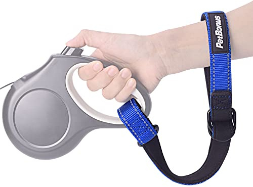 PetBonus Sicherheitsarmband für Rollleine Hundeleine und Kinderwagen | Hundeleine Handgelenkriemen, Reflektierende, Verstellbarer, Ausbruchsicher, gepolsterter Handgriff, Extraschicht Sicherheit