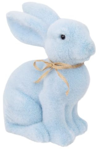 Talking Tables Artificial Grass Bunny Easter Table Decorations Centrepiece (10) Moss Rabbit Figure | for Kids Birthday, Mad Hatter Tea Party, Alice in Wonderland Themed Party Prop, Blue 25cm x 25 cm