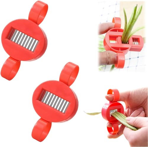 Legume Slicer,Multipurpose Handheld Round Legume Slicer,Food Slicer for Legume,Convenient Stainless Steel French Green Beans Slicer Cutter,Functional Vegetable Veggie Chopper (9 Blades*2PCS)