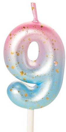 Candela con numero rosa e blu, candele di compleanno per torta, candele di buon compleanno, candele per torta di compleanno, decorazioni per torte per bambini, ragazzi, matrimoni, azienda,