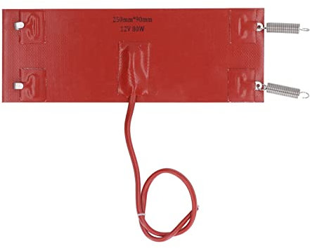 Respicefinem Silikon-Heizkissen effiziente Isolationsheizung für Automaschinen 80 W 250 mm 90 mm 24 V Gleichstrom (DC12V)