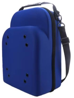 SIIENNA Hutschachtel Tragbare Outdoor-Reise Hut Träger Fall Kappen Lagerung Hartschale Hut Schutz Box Hut Reise Fall Baseball Kappe Tragetasche FüR HüTe(Blue)