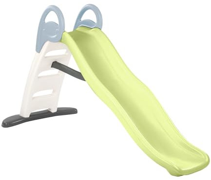 Smoby Life - Funny Wellen-Rutsche mit min.80% Recycling-Anteil– Große Rutsche mit Wasseranschluss, 2 Meter lang, mit Rutschauslauf, Verstrebung, für Kinder ab 2 Jahren