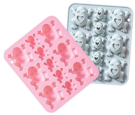 MAGICLULU 2stücke Silikonform Frosch Schokolade Tierform Für Süßigkeiten Eiscreme Backen Kochen