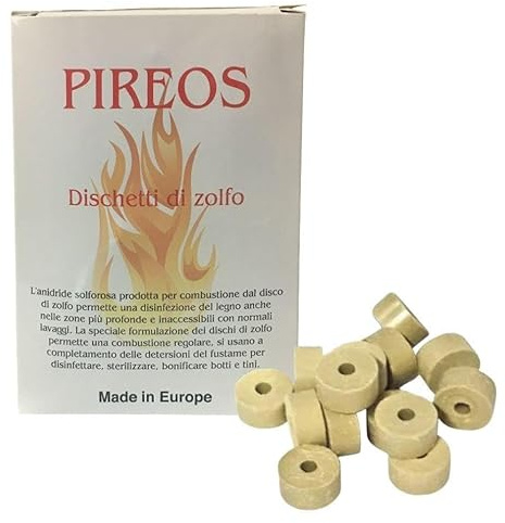 APICOLTURA.COM Disques de soufre - Sachet de 1000 g (Environ 110 disques)