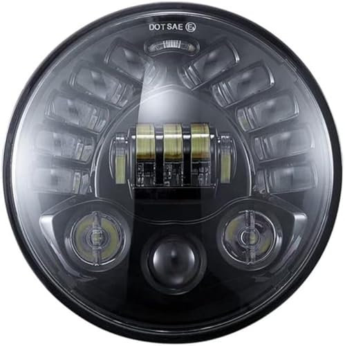 faro moto Faro anteriore a LED rotondo adattivo da 7 pollici per moto, abbagliante e anabbagliante, per Harley, per R NineT R9T, faro anteriore a LED impermeabile
