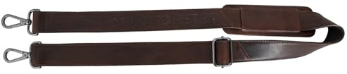 Marc Peter® Taschengurt Leder mit Polster zum Wechseln Schultergurt für Taschen Trageriemen Handtaschengurt für Umhängetasche Vintage Echtleder Waxy Braun