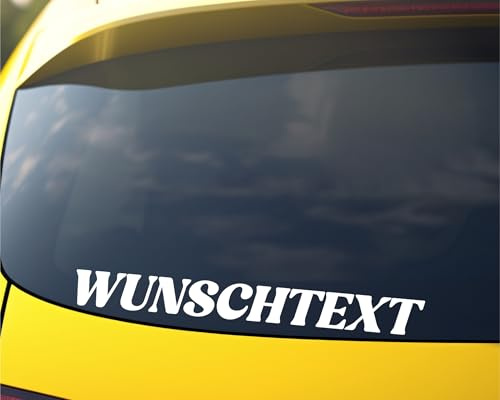 Aufkleber selbst gestalten mit Vorschau - Länge zwischen 30-200cm - Wunschaufkleber Buchstaben Autoaufkleber - Aufkleber Text Sticker Außenbereich Wunschtext Schriftzug
