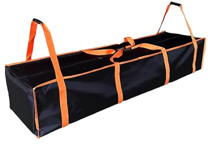 Smyhlf-us Große Zelt-Aufbewahrungstasche, 160 x 44 x 29 cm, mit Griffen, 3 x 6 m, Pop-Up-Rahmen, Ersatzteile, geeignet für Partyzelttasche, strapazierfähiges, wasserabweisendes Oxford-Gewebe (Orange | Mit Griffen