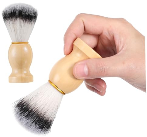 Zerodeko 2 Stück-pack Rasierpinsel und Nylon mit Weichen Borsten Sichere Schaumbildung für Barbersalon und After Shave Tragbare Bartbürste für Männer