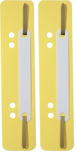 Durable Heftstreifen Flexi, 1 Packung à 250 Stück, gelb, 690104 (Packung mit 2)