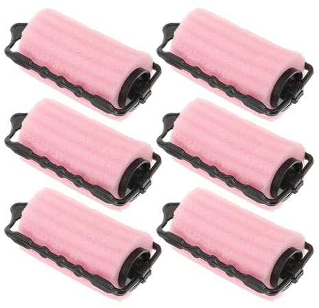 GAROZATION Lot de 6 Bigoudis en Mousse Douce sans Chaleur, Diamètre 4 Cm, pour Boucles Naturelles et Volumineuses, Adaptés Cheveux Fins et Clairsemés, Outils de Coiffure Confortables