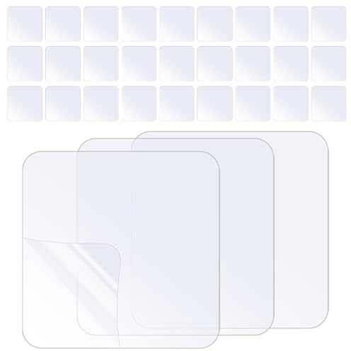 Dekorinex 30 Piezas 6 x 6cm Cinta Doble Cara Transparente | Cinta de Doble Cara Extrafuerte, Adhesivo Dobles Caras Extrafuerte, Cintas Dobles Caras, Almohadillas Adhesivas DobleCara