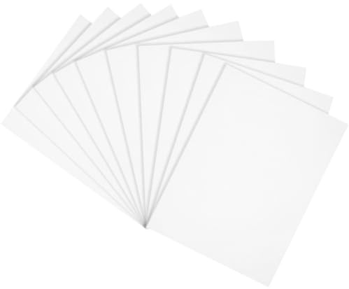 PACKOVE 10 Piezas Hojas de Papel Blanco para Trituradora de Papel, Fácil de Usar para Limpiar y Lubricar Engranajes de Destructoras de Oficina