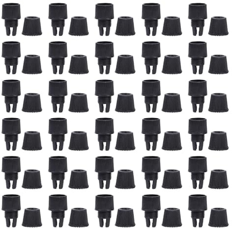HANABASS 100 Pezzi Fermacavi in Plastica Nero per Cavi Elettrici, Connettori Resistenti e Protettivi per Illuminazione a Sospensione Fai da Te