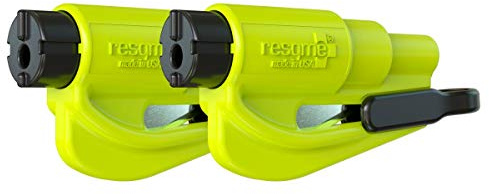 Resqme GBO-RQMTWIN-YELLOW Herramienta Rompecristales, Amarillo, 2 Unidades