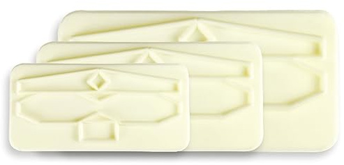 PME 106M005 Jem Große Schleifenausstecher, Sortiment, Kunststoff, Ivory, 18 x 2 x 28 cm, 3-teilig
