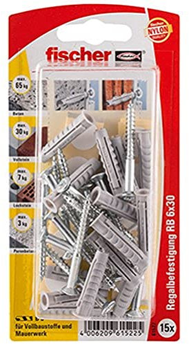 Fischer Regalbefestigung RB, 6 x 30 K SB-Karte, 61522