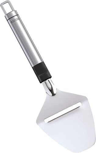 Leifheit Hartkäsehobel ProLine-Serie, Käsehobel aus rostfreiem Edelstahl, Käsemesser, Käseschneider für Hart- und Schnittkäse, cheese slicer, Käseschaber in edlem Design ideal zum Servieren am Tisch