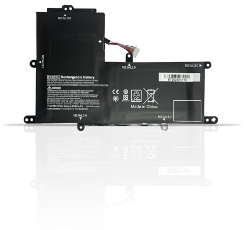 PO02XL HSTNN-DB7G 823908-1C1 823908-2C1 Batterie d'ordinateur Portable | Remplacement pour HP Stream 11-R 11-R014WM 11-R010NR 11-R015WN 11-R015WM Pro G2 G3 824560-005 HSTNN-IB7G (7.6V 37Wh)