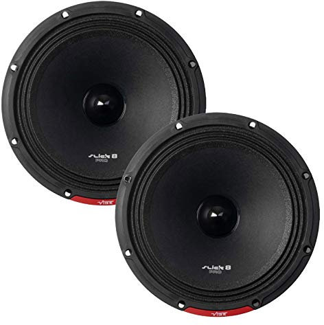 VIBE Audio VIBE SLICK Pro Audio 8 Midrange Speaker - Sold in pairs - Black