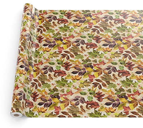 Wachstuchtischdecke Wachstuch Tischdecke abwaschbar Wachstischdecke Plastik-Tischdecken Glatt 100x140cm Schnittkante Herbst