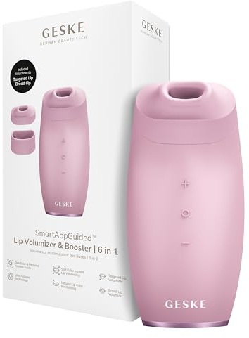 GESKE Lip Volumizer & Booster | 6 in 1 | Quick Lip Plumper | SmartAppGuided™ | Lippenbooster vollere Lippen | Lippenauffüller & Lippenvergrößerer automatisch