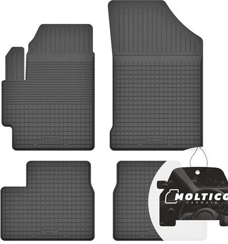 moto-MOLTICO Gummimatten Auto, 4-teiliges Set, Allwetter Gummi Fußmatten mit Rand, Antirutsch & Wasserfest Autoteppiche - passend für Suzuki Swift III 2005-2010