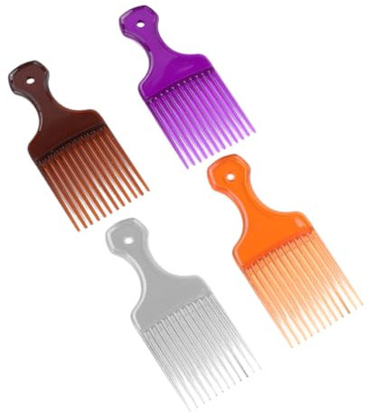 Ipetboom 4 Stück Ölkamm Feine Zähne Haarspraybürste Für Männer Und Jungen Haarstyling-zubehör Zufällige Farbe