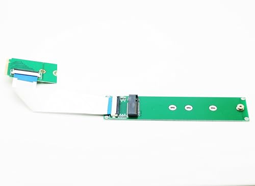 Sintech M.2 NVME 2242 to 2280 Extension Cable,NGFF M-Key PCIe SSD 2230 to 2280 Extender Card with Anti-electromagnetic Foiled Reversed Cable 10CMS