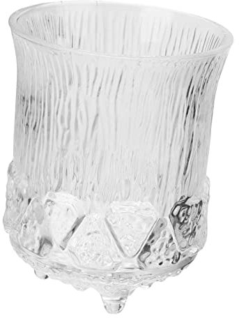 Hoement Copa De Whisky De Relieve Vaso Elegante para Bebidas Accesorio y Reuniones para y Cócteles