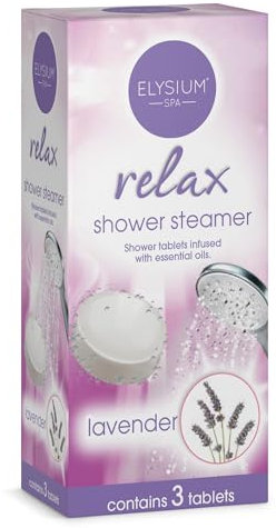 Elysium Spa Shower Steamers Infused with Essential Oils – Lavender (3 Pack)