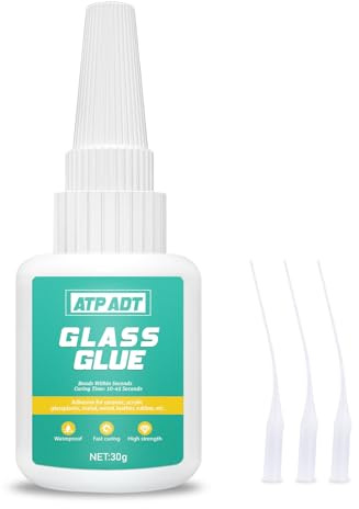 ATP ADT 30g Glass Glue, Superglue for Glass Glue Strong Clear for Bonding glass, Acrylic, Mirror & Materials | Super Instant Adhesive for DIY Crafts & Home Repairs