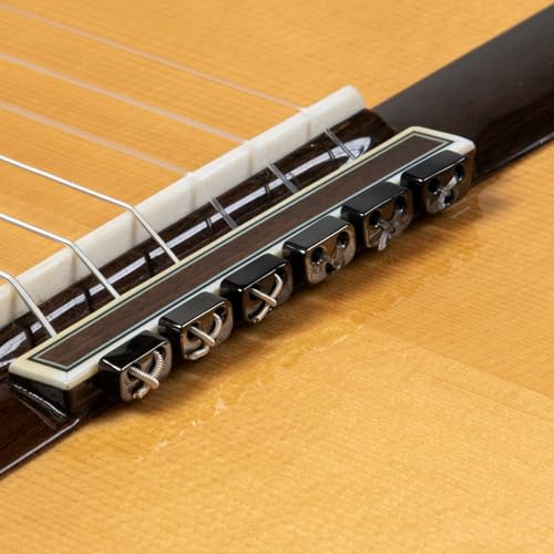 Klassische Flamenco-Akustikgitarre Perlen aus schwarzem Metall für Nylonsaiten von Alba Guitar Beads