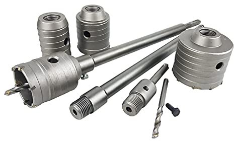 Rotary Hammer Core Bit 30-160mm SDS Plus Shank Hole Saw Cutter Concrete Cement Stone Wall Drill Bit Electric Hollow Core Drill Bit(SDS Plus 110mm)