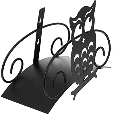Soporte Negro para Diseño Hierro de Búho Manguera