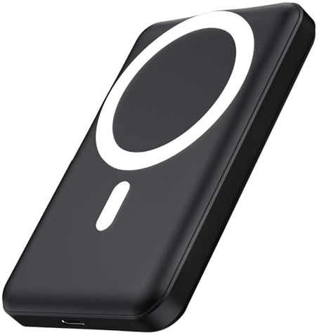 Power Bank Magnetico 10000mAh, Wireless Caricatore 20W Ricarica Rapida Powerbank, Caricabatterie Portatile per Magsafe, Battery Pack Wireless Batteria Esterna per iPhone 17 16 15 14 13 Pro Max Series