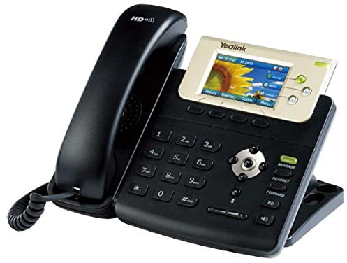 Yealink SIP-T32GN Professional, Gigabit IP, Power over Ethernet Corded Phone, 3 Inch TFT-LCD Colour Display (400 x 240px), Dual Port, HD Voice, TI Aries Chipset, TI Voice Engine