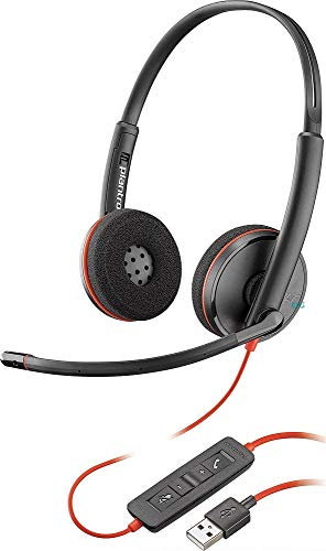 Casque mono filaire Plantronics Blackwire 3200 Stéréo USB Noir