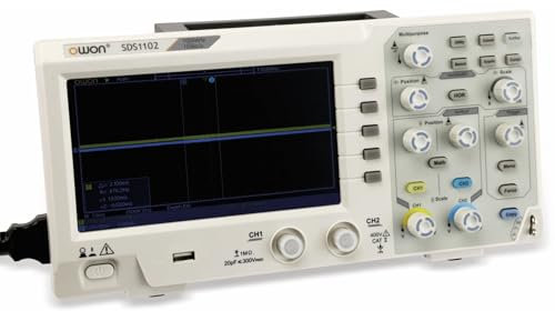 OWON LCD Speicher-Oszilloskop SDS1102, 2-Kanal, 100 MHz, USB