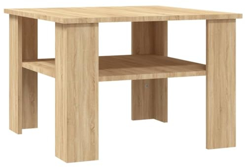 vidaXL Coffee Table Dining Dinner Living Room Furniture Home Interior Decor Couch Side Dining Telephone Small Tea Table Sonoma Oak Chipboard